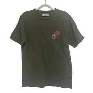 Kith Size M Short Sleeve Sweatshirt Tee Shirt Green Globe Graphic